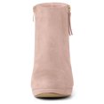 thumbnail image 2 of Unique Bargains Bottines à Talon Bas Plateforme à Fermeture Éclair Latérale pour Femmes, 2 of 6