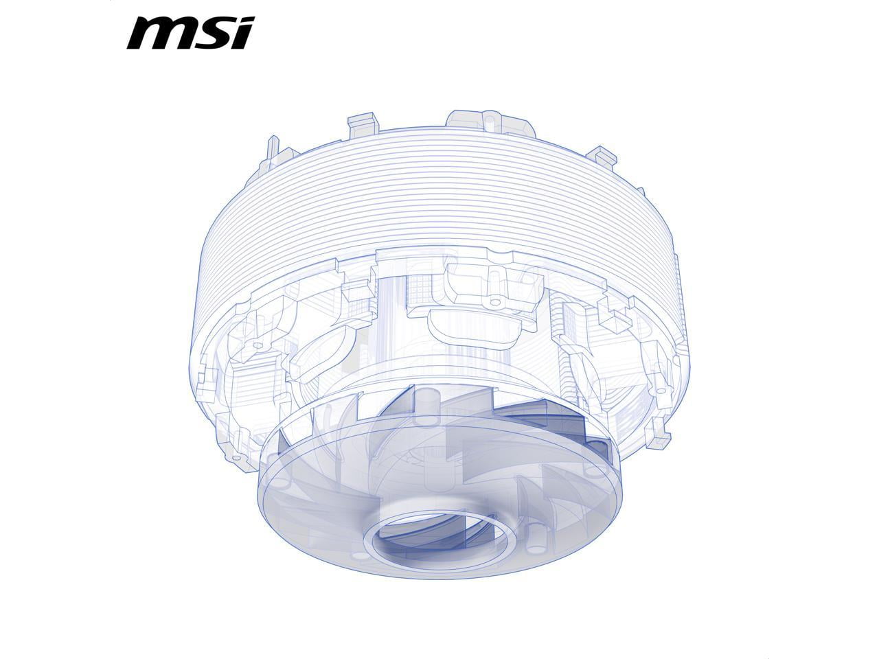 MSI CLA15240 MAG Coreliquid A15 240 ARGB CPU Liquid Cooler