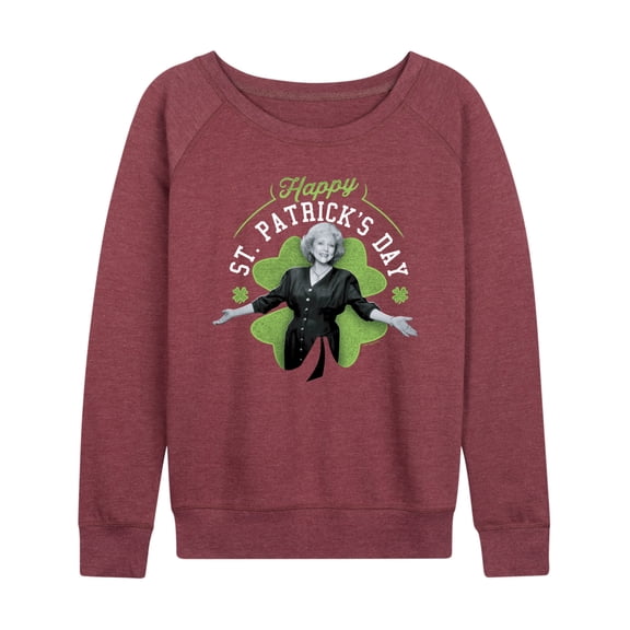 Golden Girls - Happy St. Patricks Day - Women's Lightweight French Terry Long Sleeve Shirt