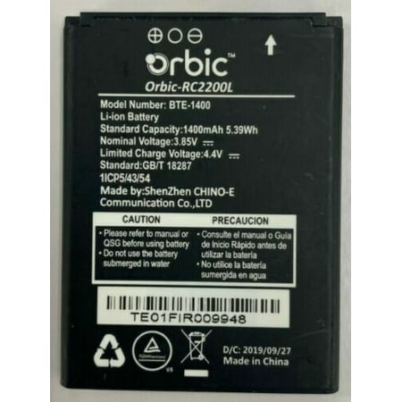 BTE-1400 for Verizon Orbic Battery Journey V RC2200L New OEM Battery