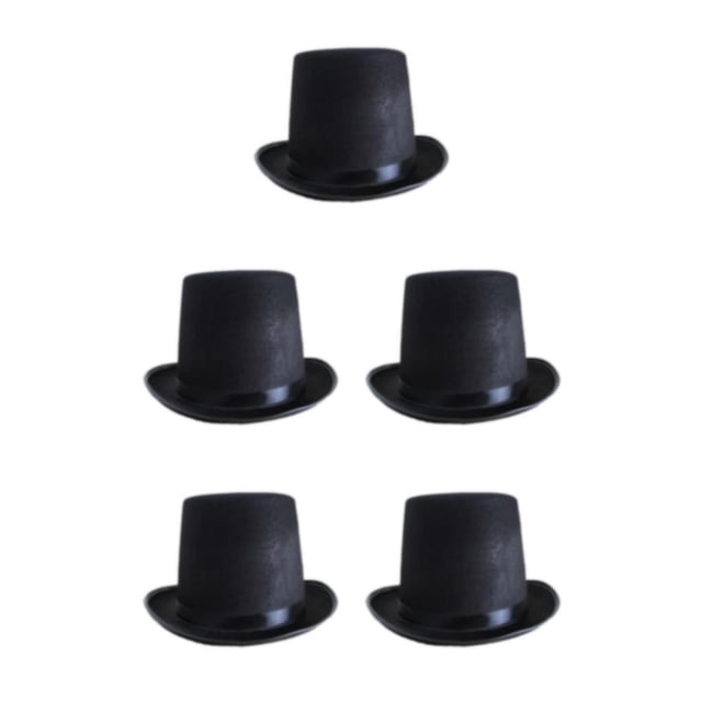Transemion Adult Top Hat Victorian Magician Fancy Accessory Fit One Dress Size Most Style A 5Set