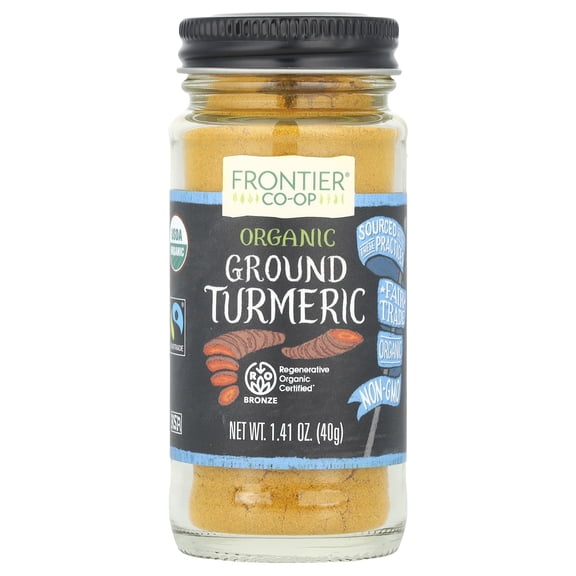Frontier Co-op 19465 Organic Fair Trade Certified Ground Turmeric Root 1.41 oz.