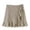 Beige, variant on Summer Skirt Saving! Jerdar Women's Casual Print Ruffles A-Line Pleated Lace Up Bandage Short SKirt Beige S