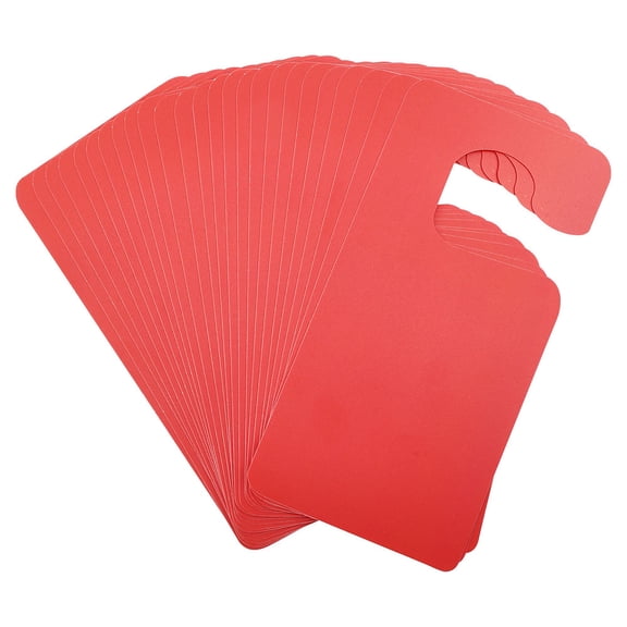 30Pcs Plastic Door Knob Hangers Signs PVC Blank Door Signs Do Not Disturb Door Hanger Sign for Office Bedroom Hotel Conference