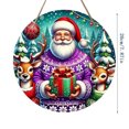 thumbnail image 2 of xihome Adorno navideño de madera de 7,8 pulgadas para rbol de Navidad con impresin HD. Decoracin festiva para el hogar., 2 of 5