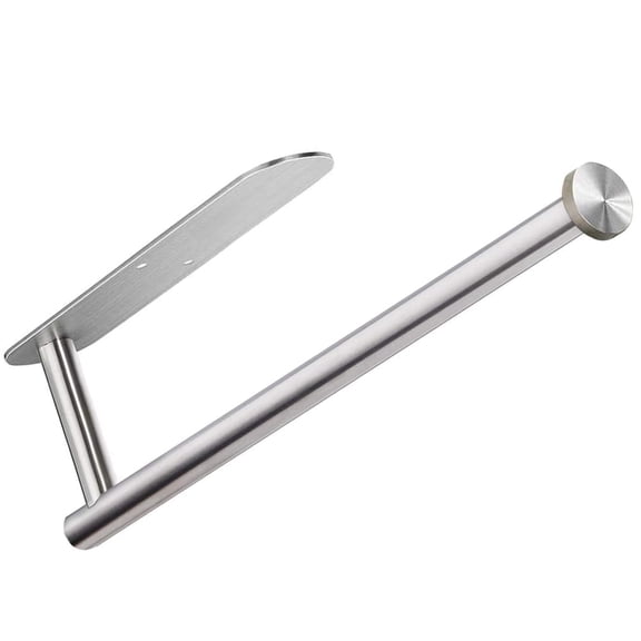 Rustproof Stainless Steel Paper Towel Holder,Self-Adhesive & Screw Mount,Modern Design for Kitchen & Bathroom