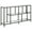 Blackened Bronze, variant on Evelyn&Zoe Winthrop 52" Wide Rectangular Console Table with Glass Shelves, Brass