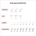 thumbnail image 3 of AIR-Promade Fans 500 Fans | 5D-16D, 0.05-0.07 Thickness, C/CC/D Curls, 8-18mm | Volume Lashes Pre Made Fans Eyelash Extensions False Eyelashes Cils Extension Lash Extensions, 3 of 4