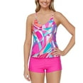 thumbnail image 2 of Raisins MULTI Juniors' Printed Curitiba Macrame-Back Tankini Swim Top, US Medium, 2 of 3