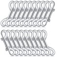 thumbnail image 1 of 20 Pcs Clips de Pêne à Double Extrémité en Alliage de Zinc Matériel de Bateau Mousqueton Pivotant Double Extrémité, 1 of 5