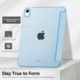 thumbnail image 5 of for iPad (A16) 11th Generation Case 11 Inch 2025, iPad 10th Generation Case 10.9 Inch 2022, Slim Stand Hard PC Translucent Back Shell Smart Cover, Support Touch ID, Auto Wake/Sleep, Sky Blue, 5 of 16