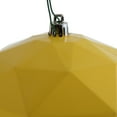 thumbnail image 2 of Vickerman 6" Yellow Shiny Geometric Ball Ornament, 4 per bag, 2 of 7