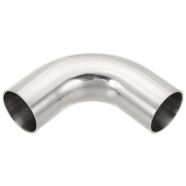 Codo de Doblado de Mandril de 90 Grados, Conector de Tubería de Acero de 1 1/2 Pulgadas OD 95mm 316 Inoxidable, 1 Paquete