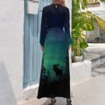 thumbnail image 2 of Vestido largo de alce con auroras boreales vestido verano vestidos de verano para mujer 2024 vestido de verano mujer 2024, 2 of 4