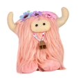 thumbnail image 2 of Muñeca de Ganado de Pelo Largo de Felpa perfecl Artesanías de Ganado Decoración de Felpa de Ganado para Sala de Estar Rosa, 2 of 8