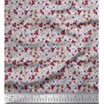 thumbnail image 1 of Soimoi Polyester Crepe Fabric Leaves & Berries Fruits Fabric Prints by Yard 52 Inch Wide, 1 of 5