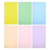 Uxcell A4 Size Guided Reading Sheet Correction Lighting Gel Filter Colored Overlay Transparent Color Film 6 Colors 6pcs