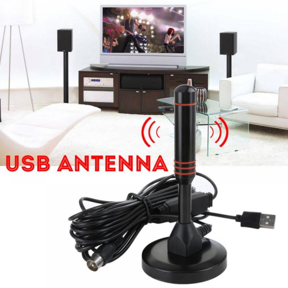 TV Antenna, Digital HD Portable TV Antenna Indoor, 360° Reception&Magnetic  Base, 1280 Miles Range - Support 4K 1080p and All TV's - for Car or Home