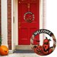 thumbnail image 1 of Xihbxyly Letrero de Puerta de Calabaza de Halloween, Placa de Pared de Madera Festiva, Diseño Duradero, Negro y Naranja Vibrantes, Perfecto para Puerta de Entrada o Porche, Decoración Navideña, Fácil, 1 of 2