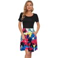 thumbnail image 4 of Vestido AUSELILY de verano para mujer, manga corta, largo hasta la rodilla, 4 of 6