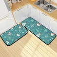 thumbnail image 7 of SKYSONIC Snowman 2 Pieces Kitchen Rug Cushioned Anti-Fatigue Kitchen Rugs Set for Home Office Laundry,19.7" x 27.6"+19.7" x 47.2", 7 of 7