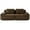 Dark Brown, variant on DEALTOPS Oversized Corduroy Loveseat, Sponge Filler Deep Seat 2-Seater Sofa for Living Room, No Assembly Needed, Blue