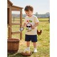 thumbnail image 4 of Gzhioc Toddler Baby Boys Easter Clothes Set 6 12 18 24 Months 2T 3T 4T Short Sleeve Bunny Embroidery T-Shirt and  Shorts Outfits, 4 of 6