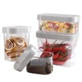 thumbnail image 1 of Juego De 4 Contenedores De Plástico Recipientes Herméticos Sin BPA Para Alimentos Cocina ColorHome, 1 of 4