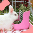 thumbnail image 3 of Kit Comedero Bebedero Para Conejo Cuyos Chinchillas Malubero ROSA BLANCO, 3 of 5
