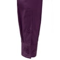 thumbnail image 5 of Doublju Women's Long Sleeve Slim Fit Button Down Dress Shirt (Plus Size Available), 5 of 5