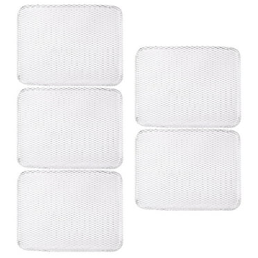 5 Pcs Disposable Non-stick BBQ Mesh Barbecue Mats Pack of Grill Tool Roasting Pan Baking Pans Aluminum Pad Outdoor Pads