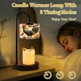 thumbnail image 2 of Candle Warmer Lamp with Timer, Rooster Among Sunflowers Butterfly Vintage Botanical Non-slip Wireless Remote Control Wax Melts Warmer with 4 Bulbs for Home Office Dorm, Birthday Gifts for Women, 2 of 7