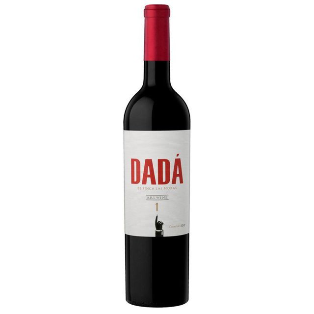 caja de 12 vino tinto dada 1 750 ml argentina bonarda - malbec Caja con 12 botellas de vino tinto DADA 1 de 750 ml; en la imagen una botella frontal con etiqueta blanca y logotipo DADÁ en rojo y cápsula roja, elaborado con uvas Bonarda y Malbec de San Juan, Argentina. Venta de alcohol exclusivamente a mayores de edad. Evita el exceso. Suele emplearse para reuniones y regalos.