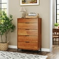 thumbnail image 5 of Gymax 2PCS 5-Drawer Dresser w/ Interlock System Metal Support Legs & Anti-tipping Kit, 5 of 10