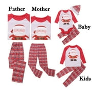 Qiylii Xmas Family Jammies Holiday Matching Pajama Long Sleeve Top Long Pants