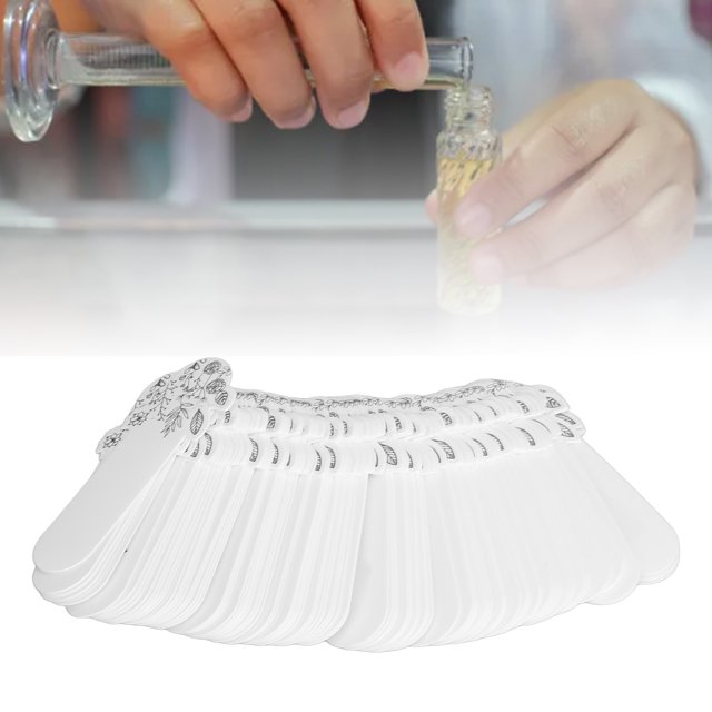 Fueras de Prueba de Perfume, Papel de Prueba esencial de aceites esenciales de Ayils White White de 100 pianas de anch para aromas