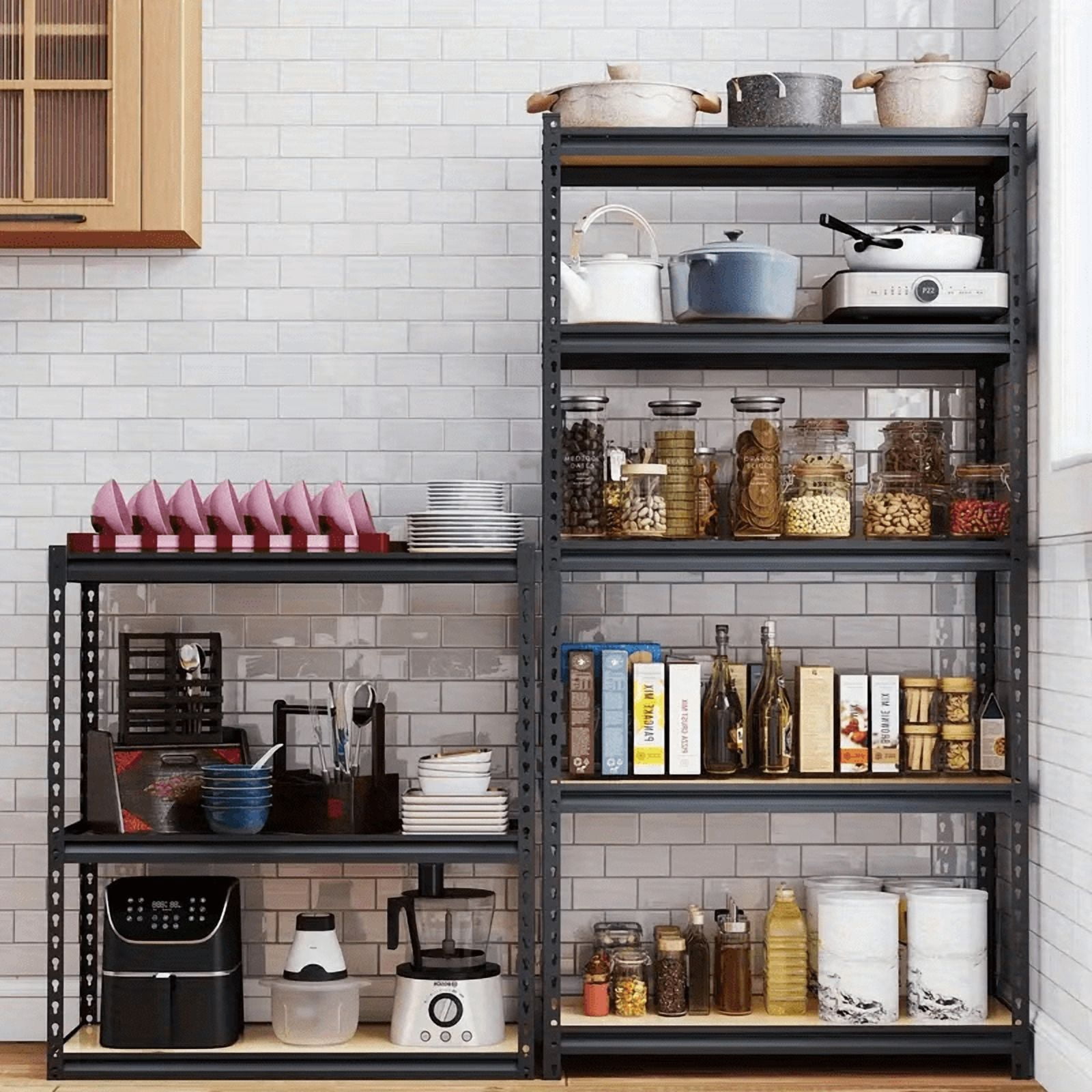 3-Tier Heavy Duty Metal Shelving Unit,500 lbs Capacity, Adjustable Storage Rack