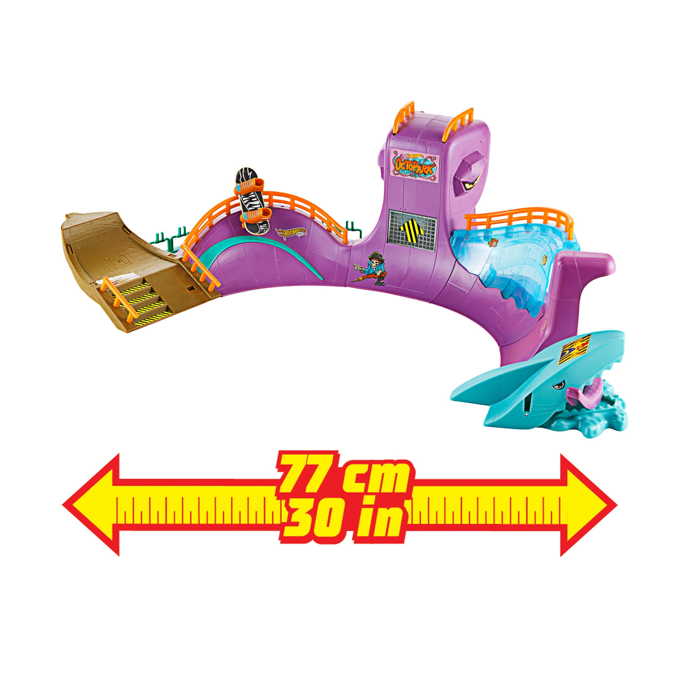 Hot Wheels Skate Octopark Playset, with Exclusive Fingerboard and Skate Shoes
