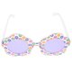 thumbnail image 1 of KAKOWELY Gafas de sol para niños con estampado de flores, divertidas, para cumpleaños, 1 of 5