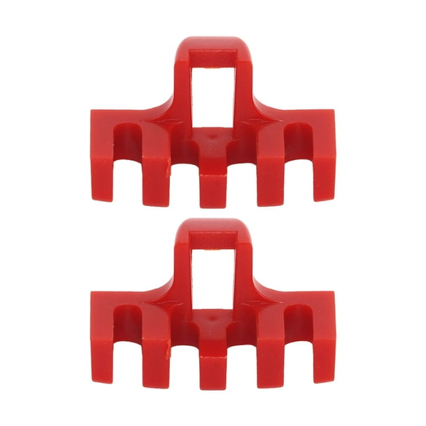 Juego de 2 piezas de eslinga de carga de raqueta de cuerda de bádminton accesorios roscados de máquina de tracción de raqueta de bádminton accesorios roscados de eslinga de alta carga protector rojo