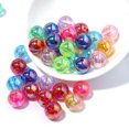 thumbnail image 3 of 200Pcs Colorful Beads Acrylic Round Loose Beads Loose Beads for DIY Jewelry Making Art Craft, 3 of 6