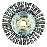 Weiler 10" Cable Twist Knot Wire Wheel Brush - .023 Steel Fill, 3/4" Arbor Hole, Pack Of 2, Made In USA