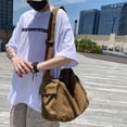 thumbnail image 4 of Yucurem Vintage Canvas Messenger Bag Large Multiple Pockets Hobo Bag Crossbody Shoulder Bag for Women Men (Coffee ), 4 of 10