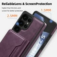 thumbnail image 6 of Allytechgroup Compatible with Magsafe 2 in 1 Detachable Samsung Galaxy S22 Ultra Wallet Case, PU Leather RFID Blocking Flip Kickstand with Card Holder for Samsung Galaxy S22 Ultra, Purple, 6 of 9