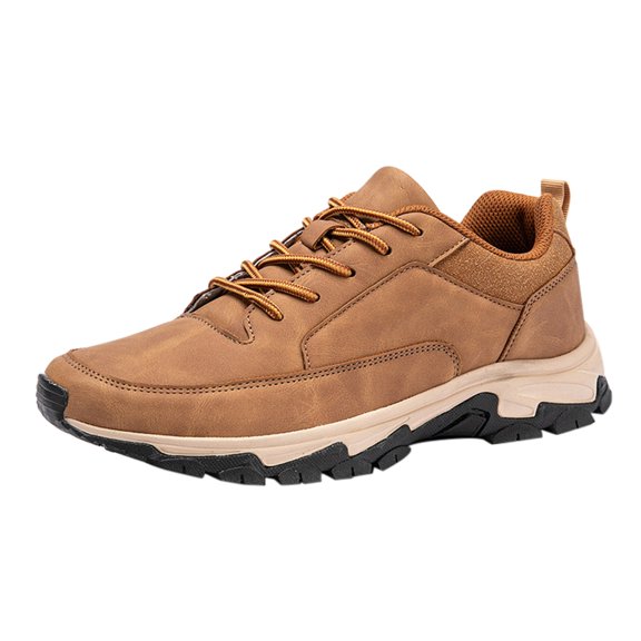 NOKIO Sneakers for Men Outdoor Wate๐proof Sneakers ๐ซa๐ผe Up Running Shoes Lightweight Hiking Shoes Wide Width Non-S๐
ip Sport Shoes So๐
id Color Casual Walking Shoes