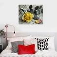 thumbnail image 5 of Nawypu  Yellow Room Decor for Living Room Rose Flower Canvas Wall Art Yellow and Grey Wall Decor Bathroom Accessories Rustic Floral Pictures Prints Posters Modern Artwork Home Decoration, 5 of 5