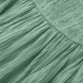 thumbnail image 4 of QUNYINEY Boho Summer Womens Dresses Sleeveless Long A Line Sundress Pleated Casual Drawstring V Neck Loose Fit Dresses, 4 of 6