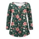 thumbnail image 4 of Camisas Para Mujer, Camisetas de Gran Tamaño, Manga Larga, Informal, Con Botones Abiertos, Cuello Redondo, Ajuste Holgado, Túnica Plisada, Blusa, Tops Odeerbi  ODB134426, 4 of 6