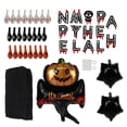 thumbnail image 4 of Halloween Party Decoration Balloons Set Background Cloth Aluminium Film Balloon for Birthday DecorPumpkin Pattern, 4 of 14