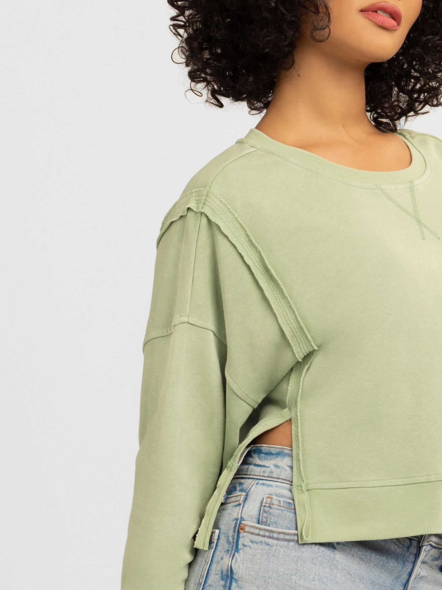 Jessica Simpson Women's Philomenia Knit Denim Pullover Top, Sizes XS-4X